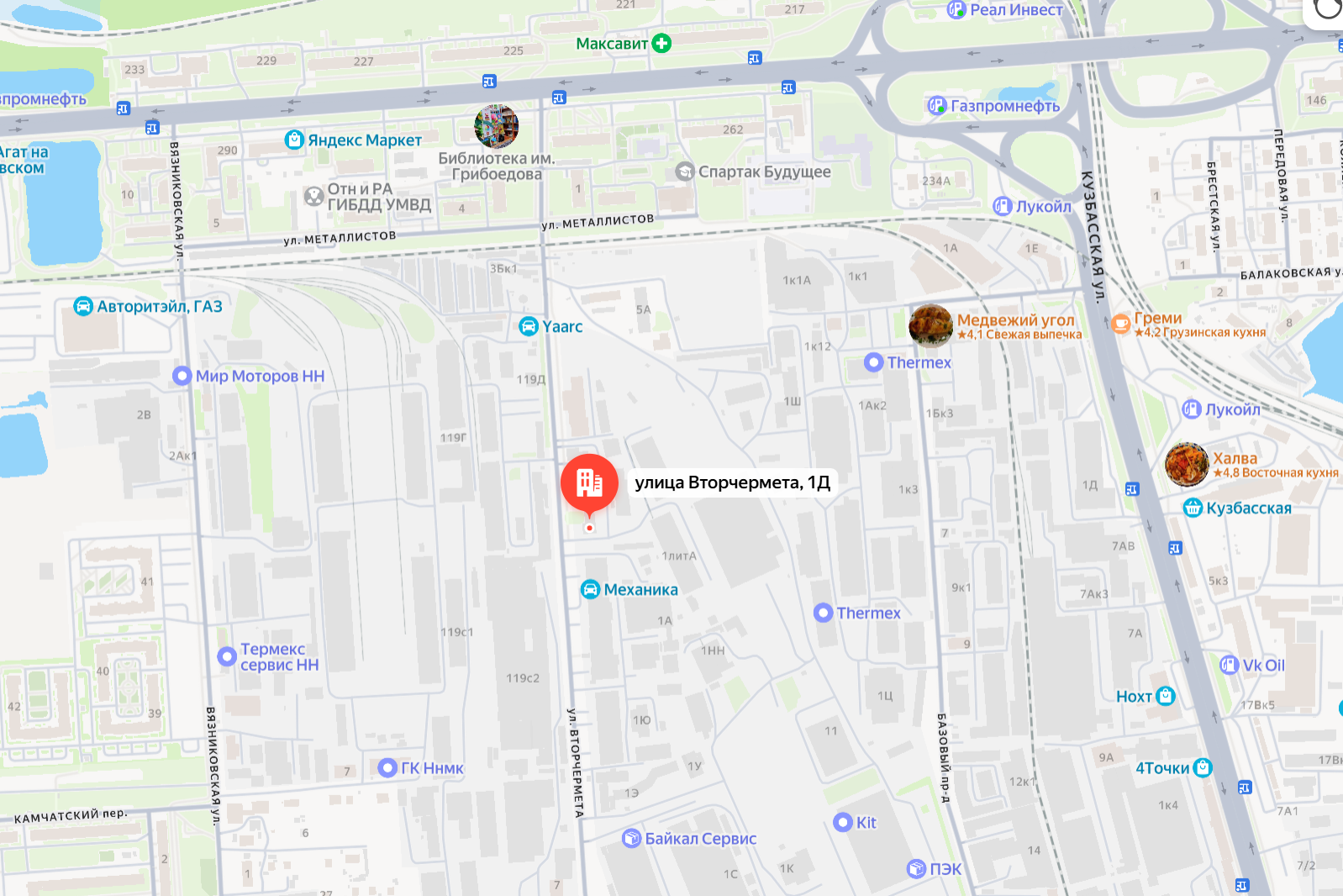 Карта офиса КОМТРАНС