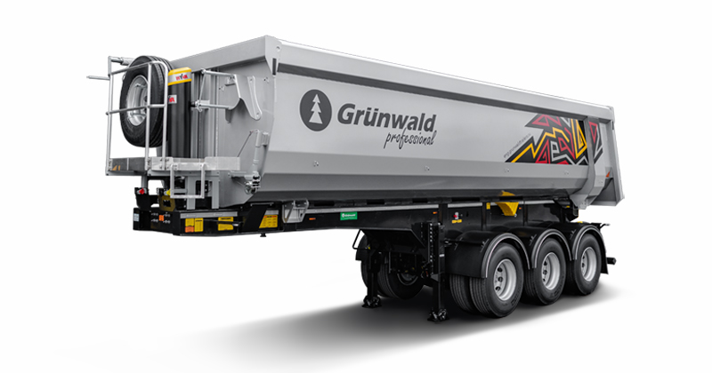 Полуприцеп самосвальный GRUNWALD 31куб.м экспорт (сталь)
