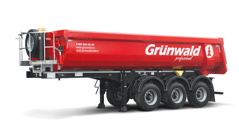 Полуприцеп самосвальный GRUNWALD 27куб.м (алюминий)