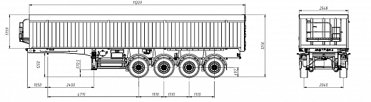 Полуприцеп зерновоз СЕСПЕЛЬ DB4U45